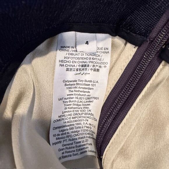 Tory Burch Colorblock Chiffon Skirt Lime with Silver Metallic Detail Size 4 - Picture 8 of 14